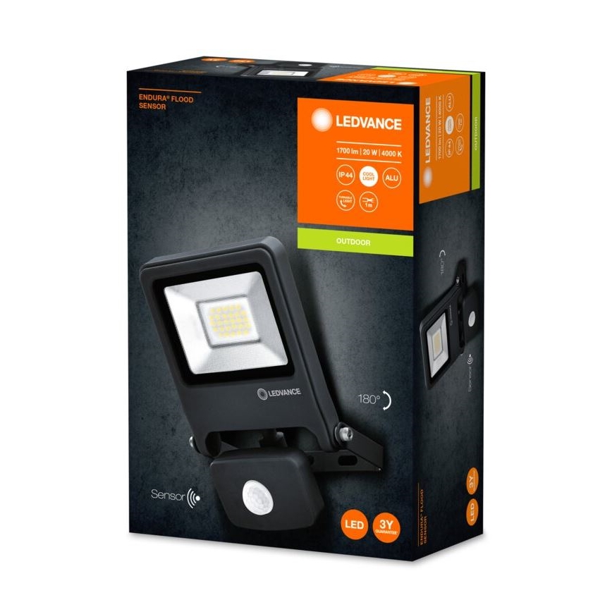 Ledvance - LED Reflektor ENDURA so senzorom LED/20W/230V IP44