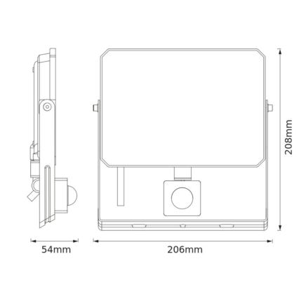 Ledvance - LED reflektor s pohybovým a súmrakovým senzorom FLOODLIGHT LED/50W/230V 3000K IP65