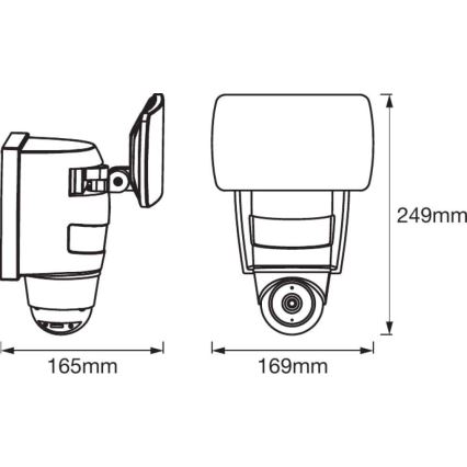 Ledvance - LED Reflektor so senzorom a kamerou SMART+ LED/24W/230V IP44 Wi-Fi