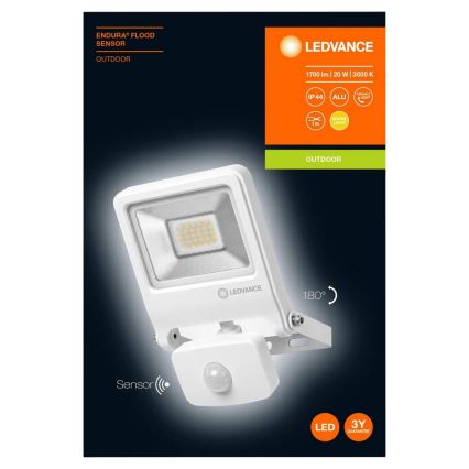 Ledvance - LED Reflektor so senzorom ENDURA LED/20W/230V IP44