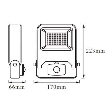 Ledvance - LED Reflektor so senzorom ENDURA LED/30W/230V IP44