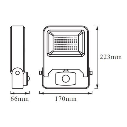 Ledvance - LED Reflektor so senzorom ENDURA LED/30W/230V IP44