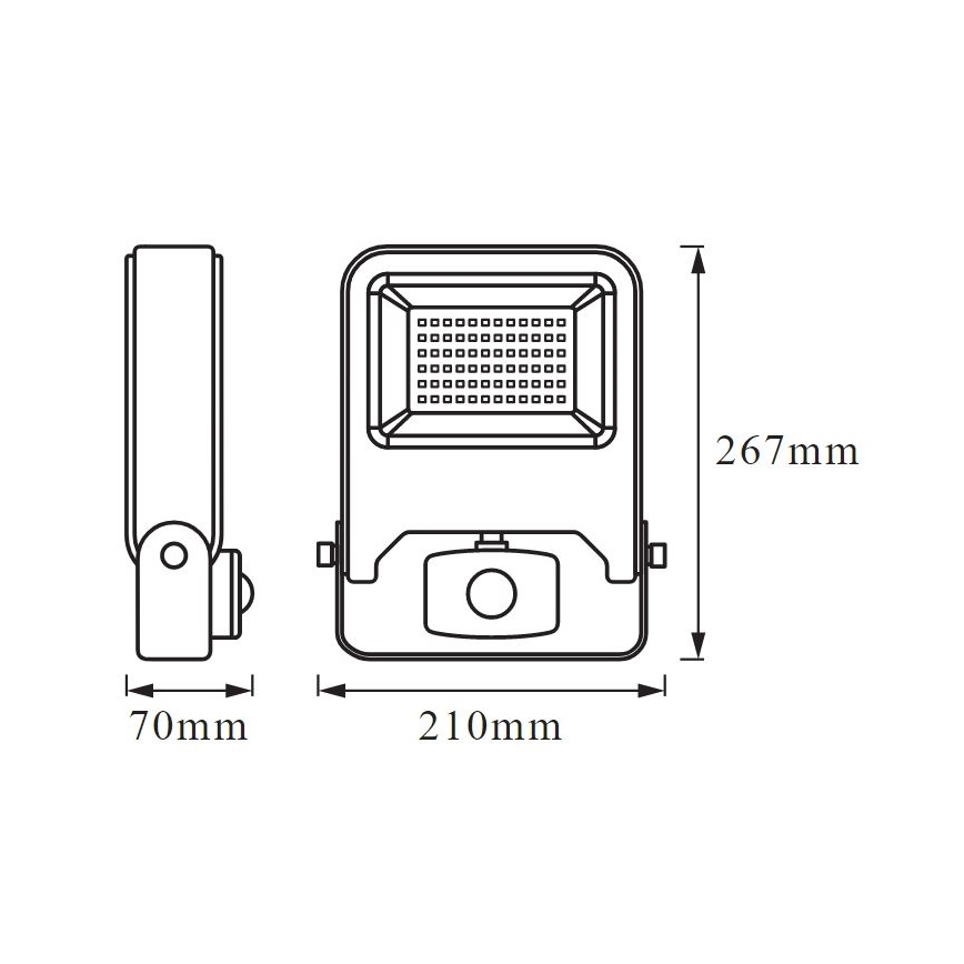 Ledvance - LED Reflektor so senzorom ENDURA LED/50W/230V IP44