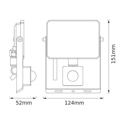 Ledvance - LED reflektor s pohybovým a súmrakovým senzorom FLOODLIGHT LED/20W/230V 3000K IP65