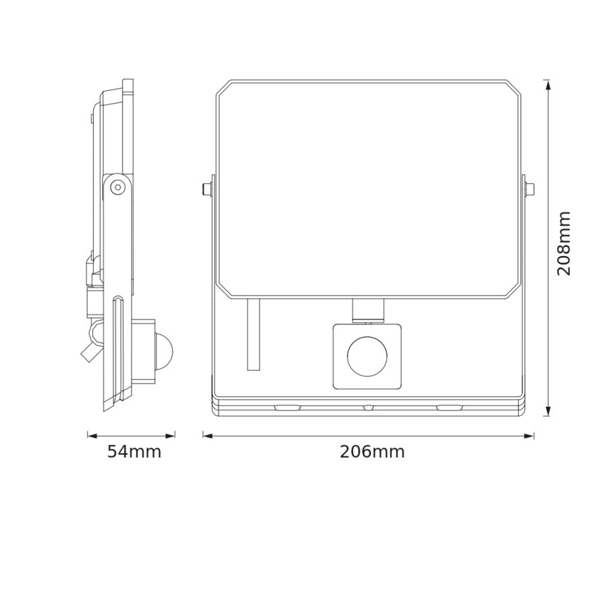 Ledvance - LED reflektor so senzorom FLOODLIGHT LED/50W/230V 4000K IP65