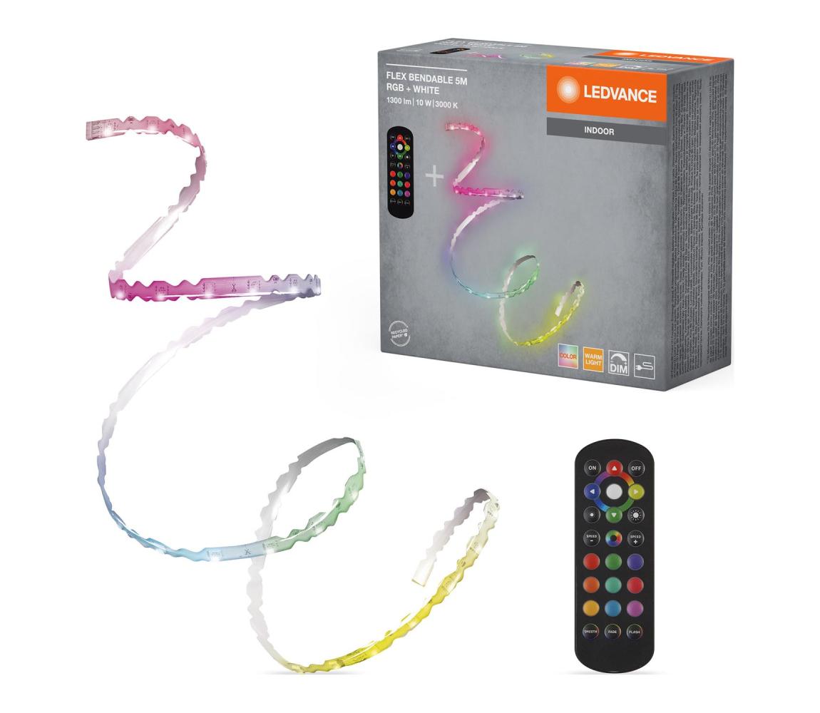 Ledvance - LED RGB stmievateľný pás FLEX 5m LED/10W/230V + diaľkový ovládač 4058075848863