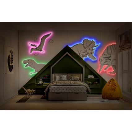 Ledvance - LED RGB stmievateľný pás FLEX 5m LED/10W/230V + diaľkový ovládač