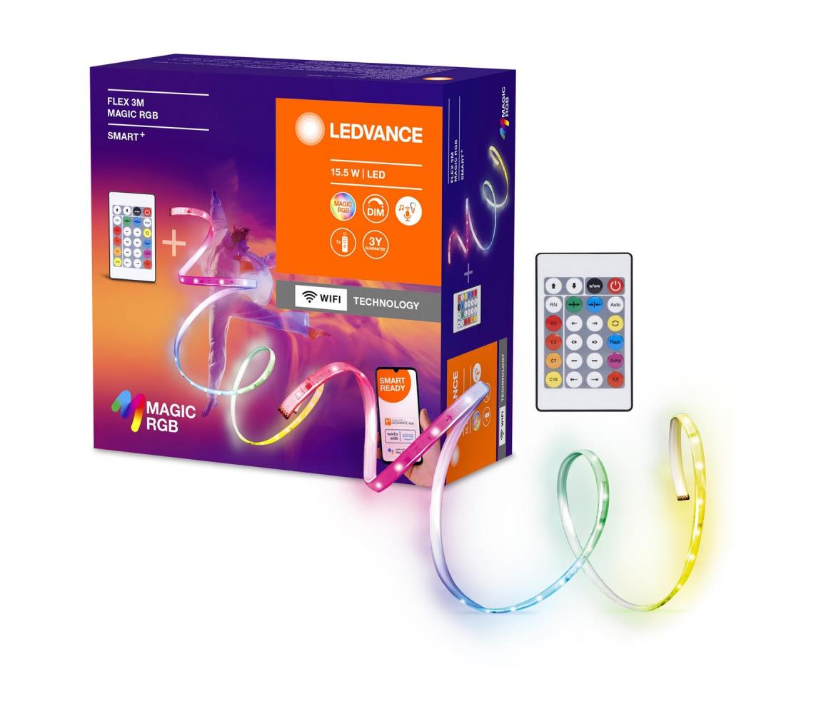 Ledvance Ledvance- LED RGB Stmievateľný pásik SMART+ MAGIC FLEX 3m LED/15,5W/230V Wi-Fi+DO