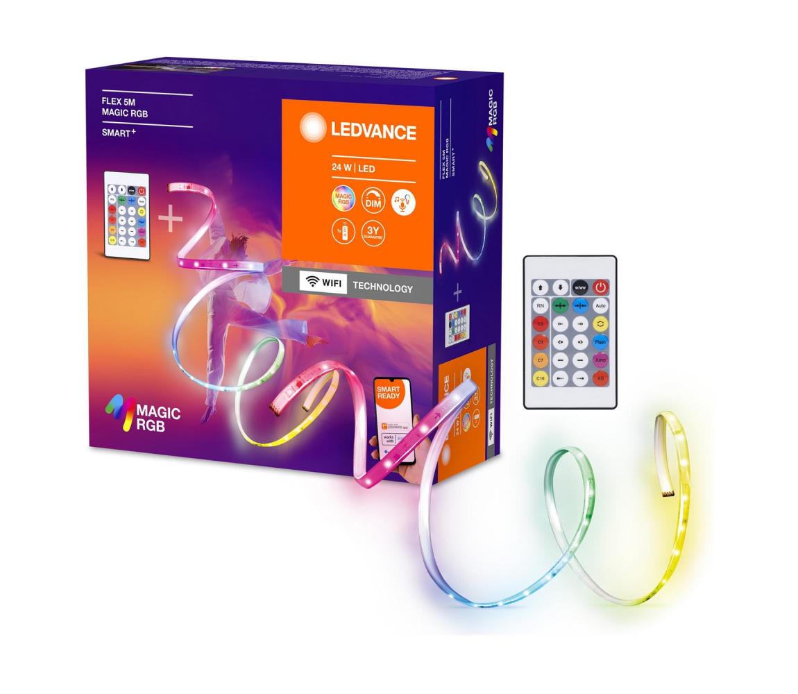 Ledvance Ledvance - LED RGB Stmievateľný pásik SMART+ MAGIC FLEX 5m LED/24W/230V Wi-Fi+DO