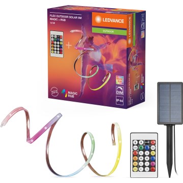 Ledvance - LED RGB Stmievateľný solárny pás FLEX MAGIC 5m LED/1,6W/5V + diaľkové ovládanie