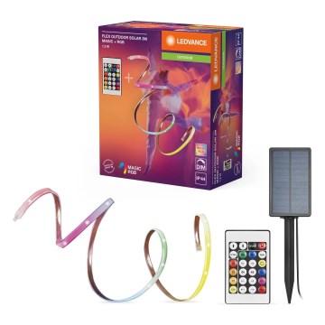 Ledvance - LED RGB stmievateľný solárny pásik FLEX MAGIC 3m LED/1,2W/5V + diaľkové ovládanie