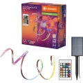 Ledvance - LED RGB stmievateľný solárny pásik FLEX MAGIC 5 m LED/1,6 W/3,7 V 2000 mAh IP44 + diaľkové ovládanie