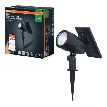 Ledvance - LED RGBW Stlmiteľné solárne svietidlo SMART+ SOLAR LED/0,6W/3,7V 2000 mAh 3000-6500K IP44