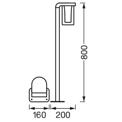 Ledvance - LED RGBW Stmievateľná vonkajšia lampa SMART+ CASCADE LED/10W/230V Wi-Fi IP44