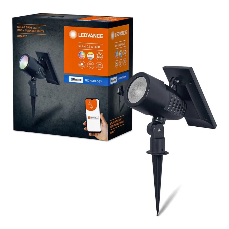 Ledvance - LED RGBW Stmievateľná solárna lampa SMART+ SOLAR LED/0,6W/3,7V 2000 mAh 3000-6500K IP44