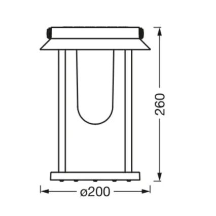 Ledvance - LED RGBW Stmievateľná solárna lampa SMART+ TABLE LED/3W/3,7V IP44