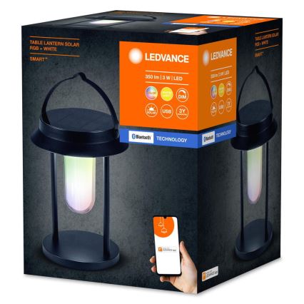 Ledvance - LED RGBW Stmievateľná solárna lampa SMART+ TABLE LED/3W/3,7V 2200 mAh IP44