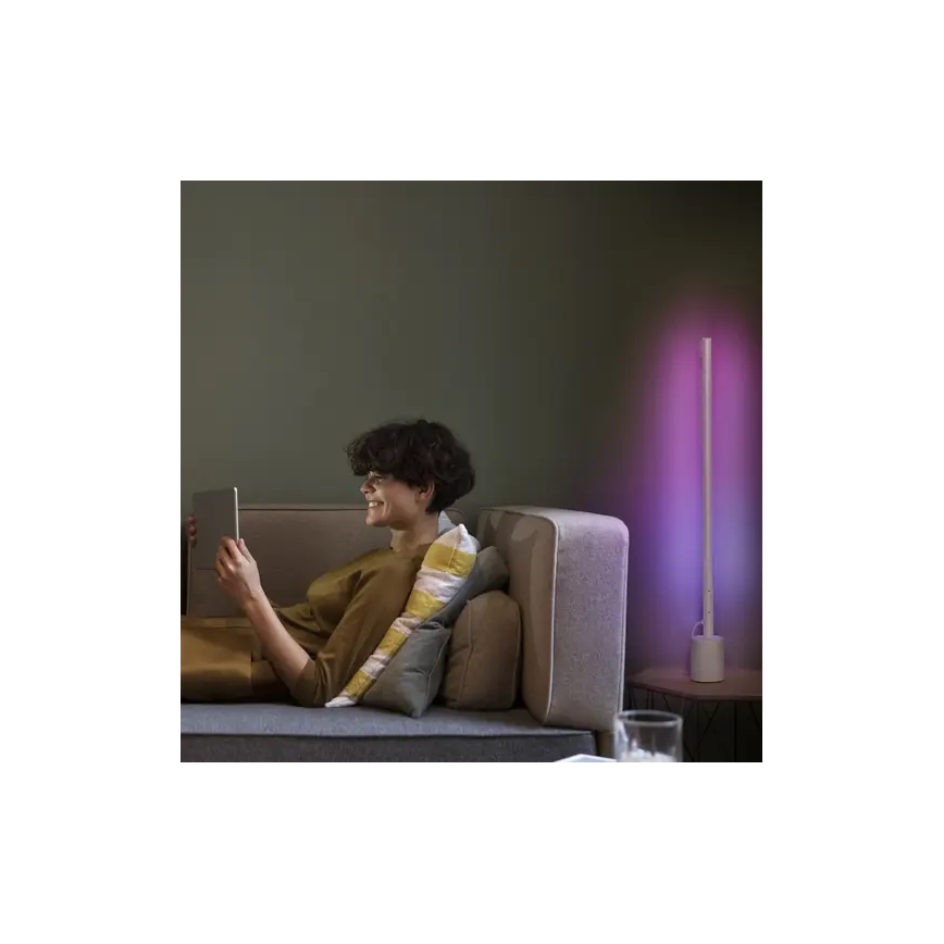 Ledvance - LED RGBW Stmievateľná stojacia lampa SMART+ FLOOR LED/8W/230V 2700-6500 Wi-Fi biela + diaľkové ovládanie