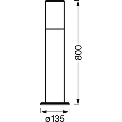 Ledvance - LED RGBW Stmievateľná vonkajšia lampa SMART+ PIPE 10W/230V Wi-Fi IP44