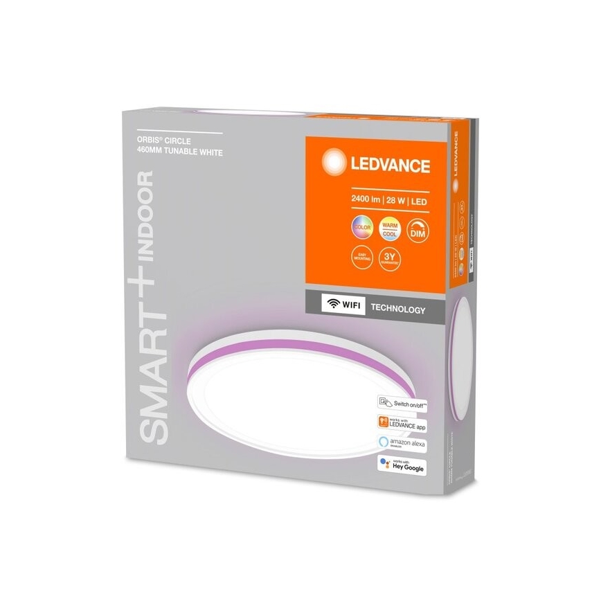 Ledvance - LED RGBW Stmievateľné stropné svietidlo SMART+ CIRCLE LED/28W/230V 3000-6500K Wi-Fi