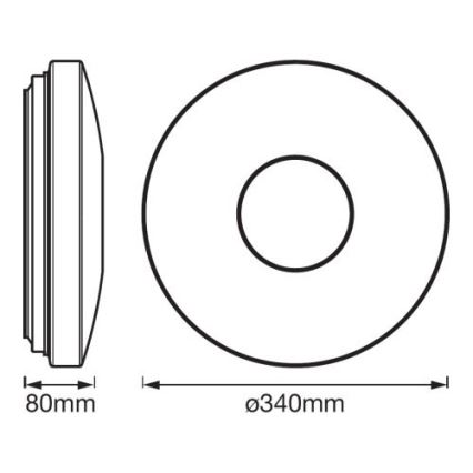 Ledvance - LED RGBW Stmievateľné svietidlo SMART+ KITE LED/18W/230V 3000K-6500K Wi-Fi