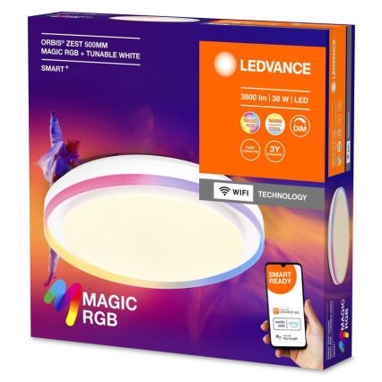 Ledvance - LED RGBW Stmievateľné stropné svietidlo SMART+ MAGIC LED/38W/230V  2700-6500K Wi-Fi