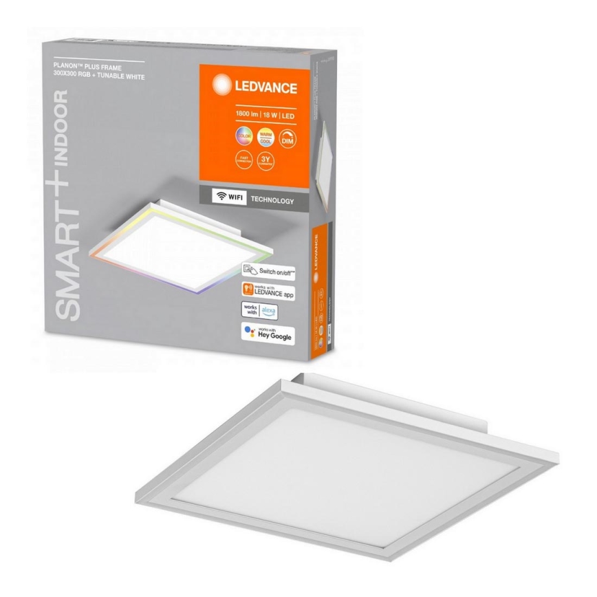 Ledvance - LED RGBW Stmievateľné stropné svietidlo SMART+ PLANON LED/18W/230V 2700-6500K Wi-Fi