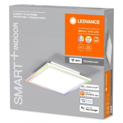 Ledvance - LED RGBW Stmievateľné stropné svietidlo SMART+ PLANON LED/18W/230V 2700-6500K Wi-Fi