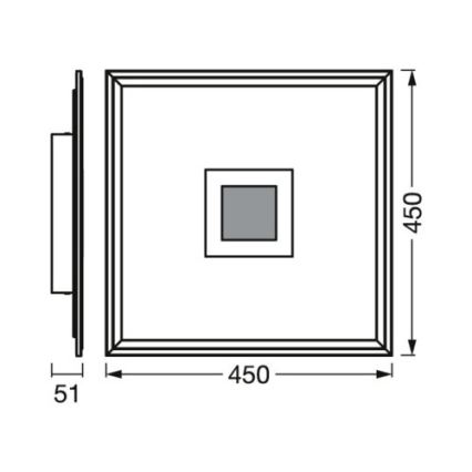 Ledvance - LED RGBW Stmievateľné stropné svietidlo SMART+ PLANON LED/24W/230V 2700-6500K Wi-Fi