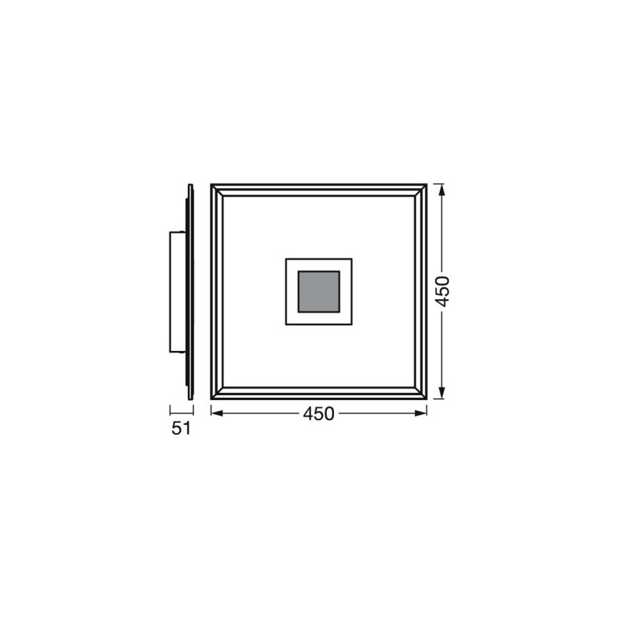 Ledvance - LED RGBW Stmievateľné stropné svietidlo SMART+ PLANON LED/24W/230V 2700-6500K Wi-Fi
