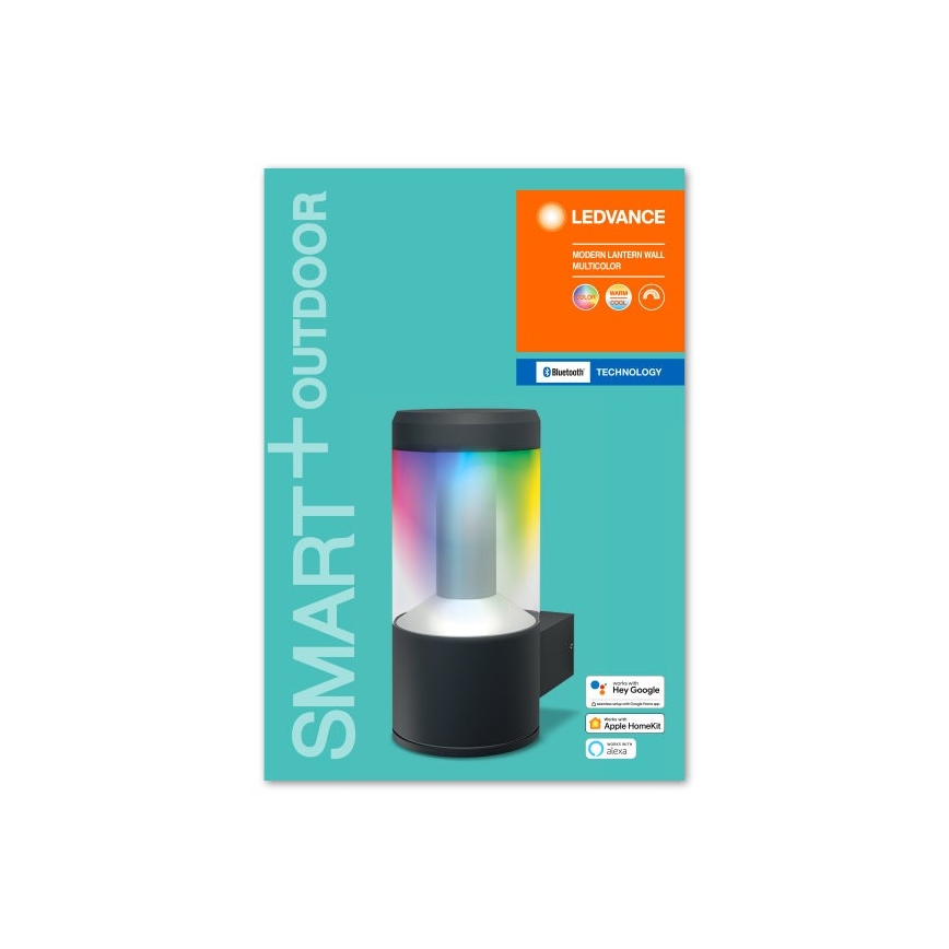 Ledvance - LED RGBW Stmievateľné nástenné svietidlo SMART+ MODERN LED/12W/230V IP44 Bluetooth