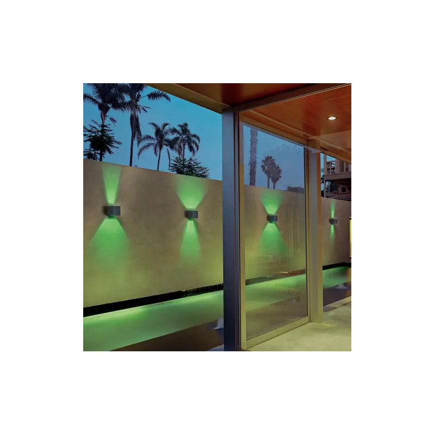 Ledvance - LED RGBW Stmievateľné vonkajšie nástenné svietidlo SMART+ BEAM LED/8W/230V 3000-6500K IP44 Wi-Fi