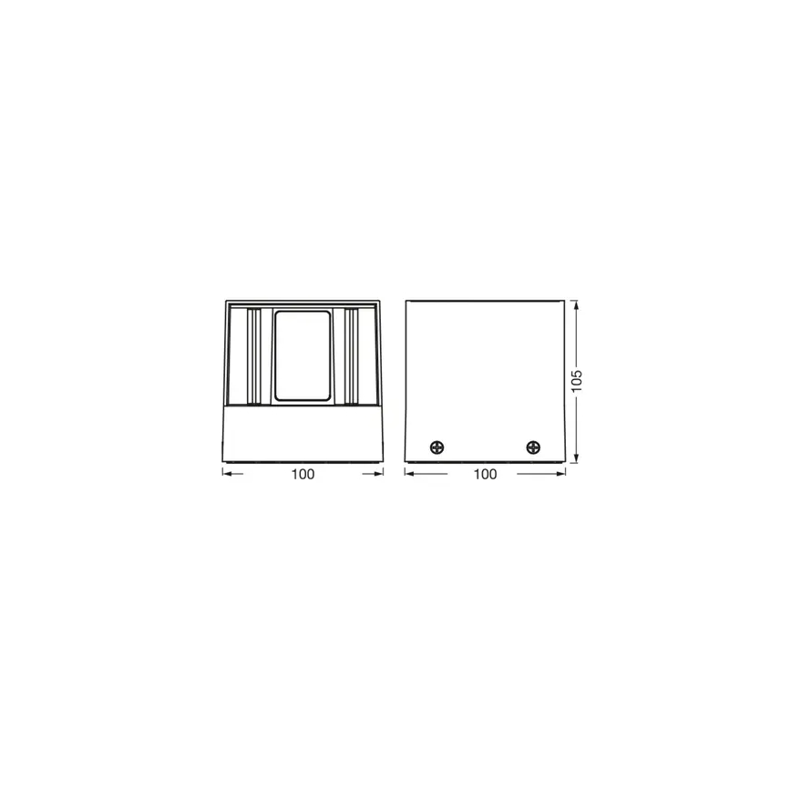Ledvance - LED RGBW Stmievateľné vonkajšie nástenné svietidlo SMART+ BEAM LED/8W/230V 3000-6500K IP44 Wi-Fi