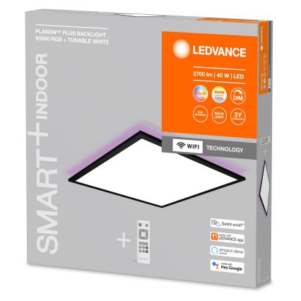 Ledvance - LED RGBW Stmievateľný prisadený panel SMART+ PLANON LED/40W/230V Wi-Fi + diaľkové ovládanie