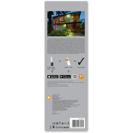 Ledvance - LED RGBW Vonkajšie nástenné svietidlo SMART+ FLARE LED/7,5W/230V IP44 Wi-Fi