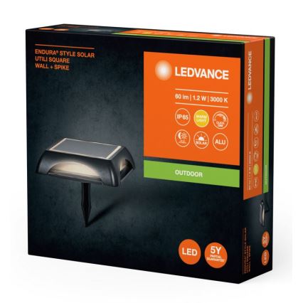 Ledvance - LED Stmievateľná solárna lampa ENDURA STYLE SOLAR LED/1,2W/3,7V 2000 mAh IP65