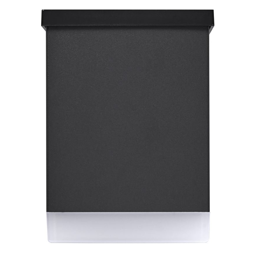 Svietidlo je umiestnené na stene. Svietidlo je tmavosivé s tenkým bielym difúzorom v spodnej časti. Horná časť svietidla je tmavosivá s tmavosivým krytom.