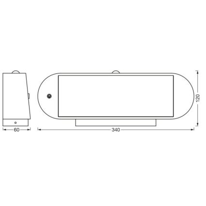 Ledvance - LED solárne nástenné svietidlo so senzorom pohybu a súmraku ENDURA STYLE LED/6W/7,4V 2000 mAh IP44