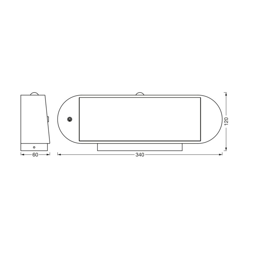 Ledvance - LED solárne nástenné svietidlo so senzorom pohybu a súmraku ENDURA STYLE LED/6W/7,4V 2000 mAh IP44
