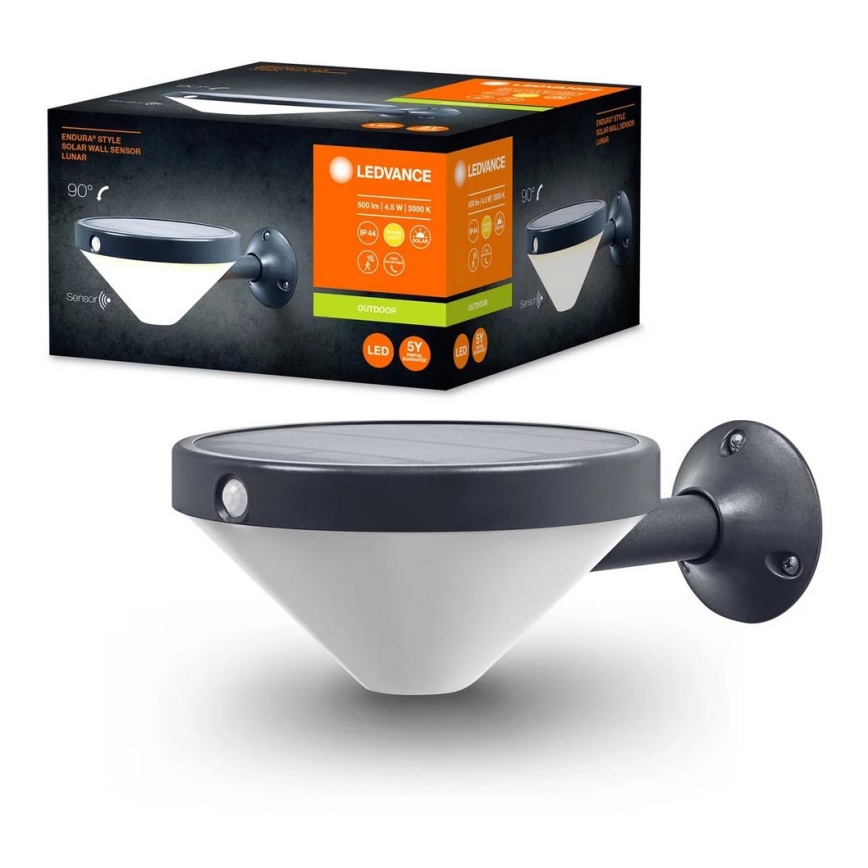 Ledvance - LED Solárne nástenné svietidlo so senzorom ENDURA LED/4,5W/3,7V 2000 mAh IP44