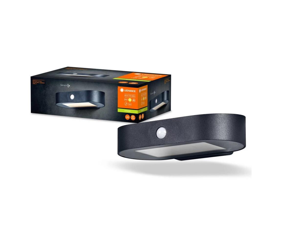 Ledvance Ledvance-LED Solárne nástenné svietidlo so senzorom ENDURA STYLE LED/4W/3,7V IP44