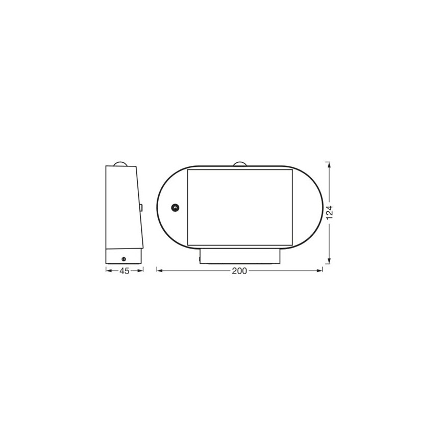 Ledvance - LED Solárne nástenné svietidlo so senzorom ENDURA STYLE LED/4W/3,7V 2000 mAh IP44