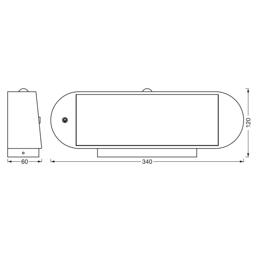 Ledvance - LED Solárne nástenné svietidlo so senzorom ENDURA STYLE LED/6W/7,4V 2000 mAh IP44