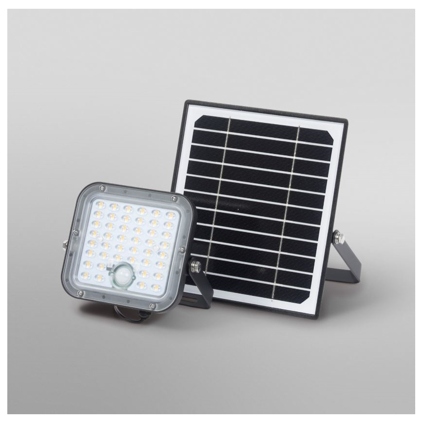 Ledvance - LED Stmievateľný solárny reflektor so senzorom FLOOD SPLIT LED/10W/3,2V 5000 mAh IP65 + diaľkové ovládanie