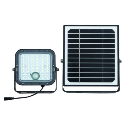 Ledvance - LED Stmievateľný solárny reflektor so senzorom FLOOD SPLIT LED/10W/3,2V 5000 mAh IP65 + diaľkové ovládanie