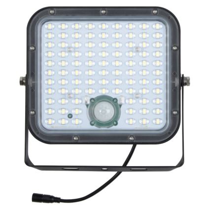LED reflektor s pohybovým senzorom je umiestnený v štvorcovom kryte. Je pripojený k napájaniu káblom. Reflektor je vybavený mnohými malými LED diódami.