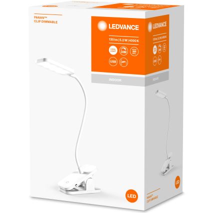 Ledvance - LED Stmievateľná dotyková stolná lampa PANAN LED/5,2W/5V 1200 mAh