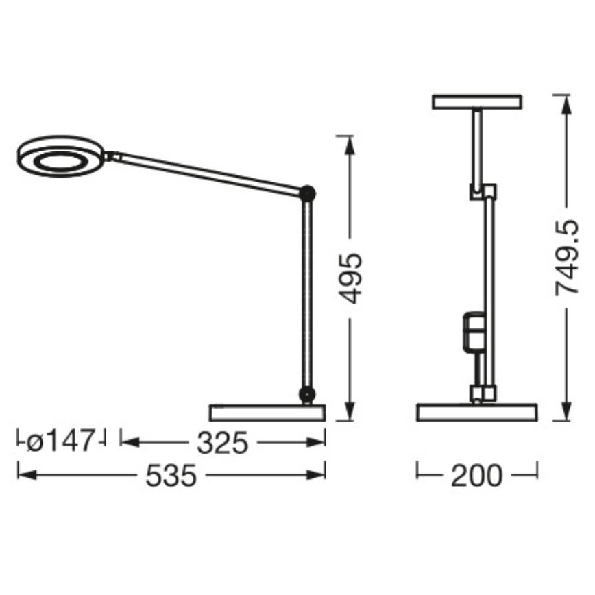 Ledvance - LED Stmievateľná dotyková stolná lampa SUN@HOME LED/20W/230V 2200-5000K CRI 95 Wi-Fi
