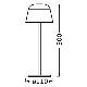 Ledvance - LED Stmievateľná vonkajšia nabíjacia lampa TABLE LED/2,5W/5V IP54 béžová