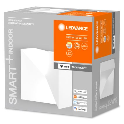 Ledvance - LED Stmievateľné nástenné svietidlo  SMART+ SWAN LED/23W/230V 3000-6500K Wi-Fi